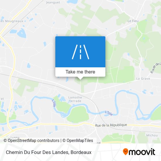 Chemin Du Four Des Landes map