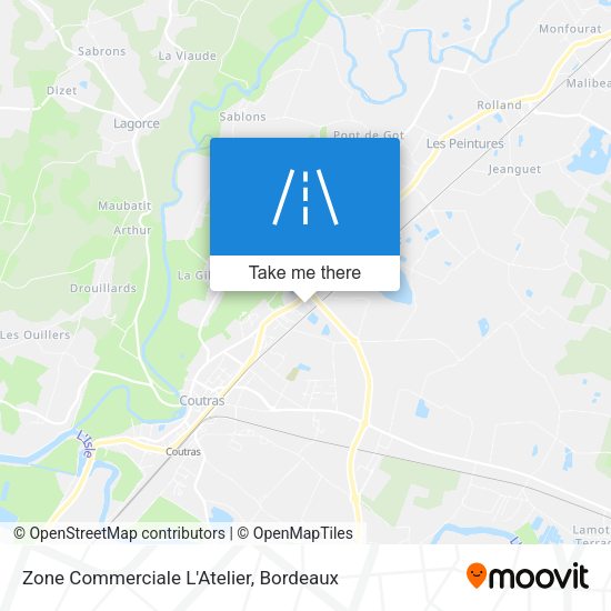 Zone Commerciale L'Atelier map