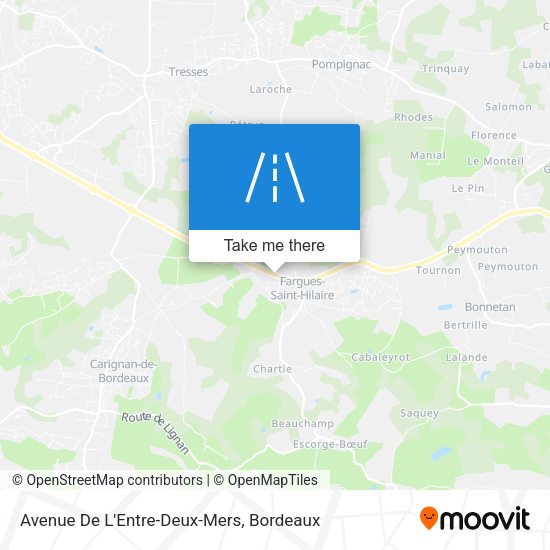 Avenue De L'Entre-Deux-Mers map