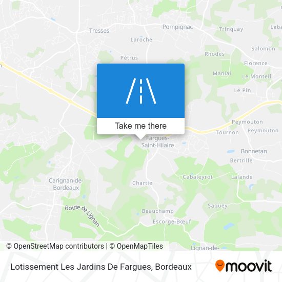 Lotissement Les Jardins De Fargues map