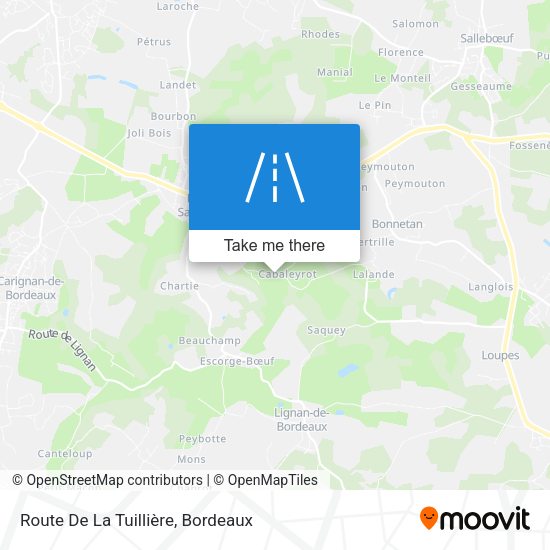Route De La Tuillière map