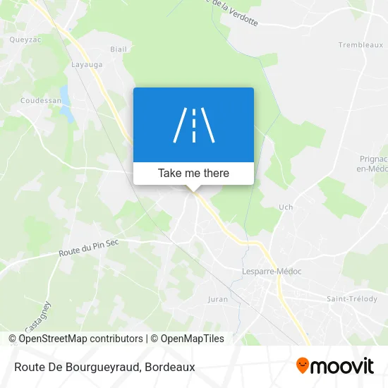 Route De Bourgueyraud map