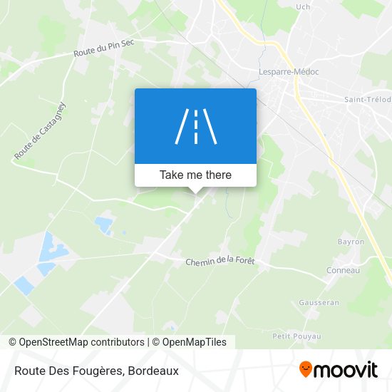 Route Des Fougères map