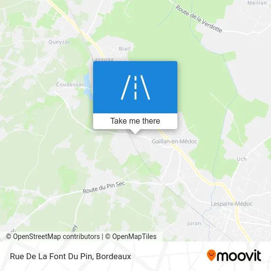 Rue De La Font Du Pin map