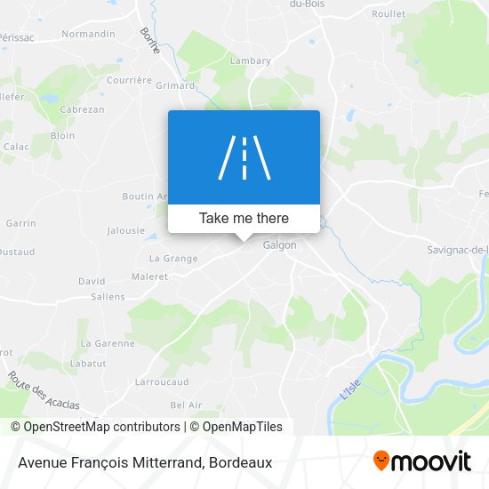 Avenue François Mitterrand map