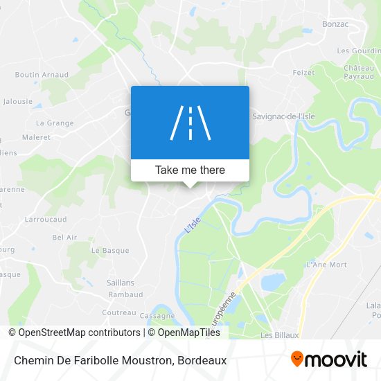 Chemin De Faribolle Moustron map