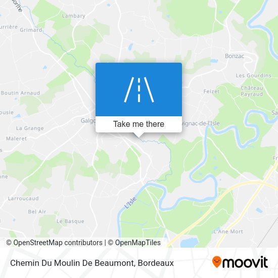 Chemin Du Moulin De Beaumont map