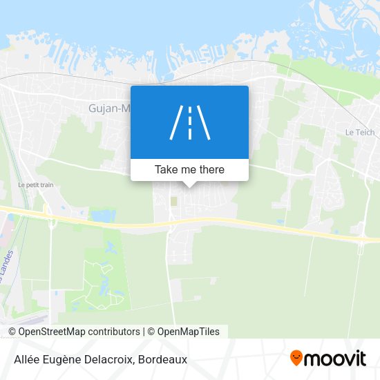 Allée Eugène Delacroix map