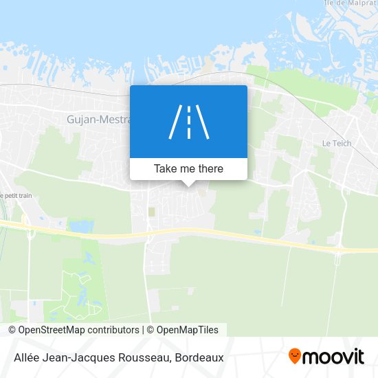 Allée Jean-Jacques Rousseau map