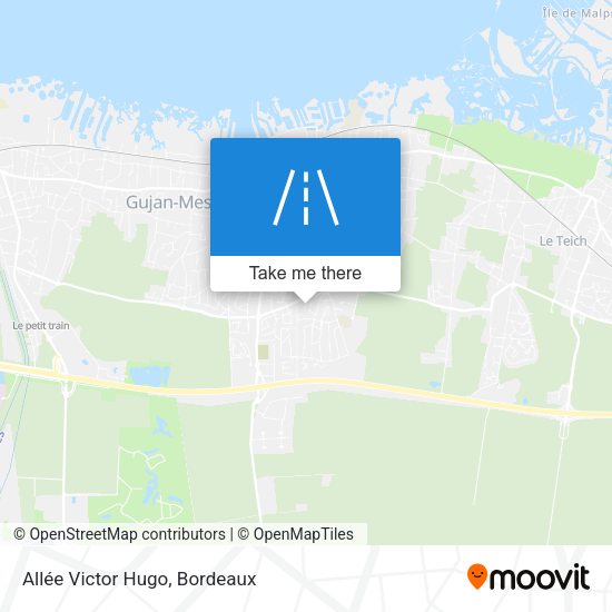 Allée Victor Hugo map