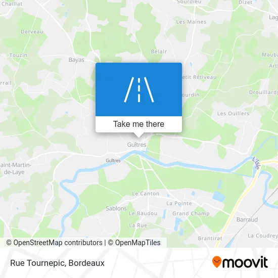 Rue Tournepic map
