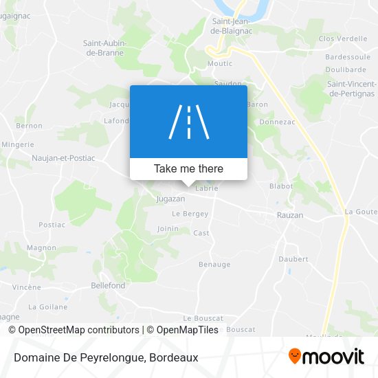 Domaine De Peyrelongue map
