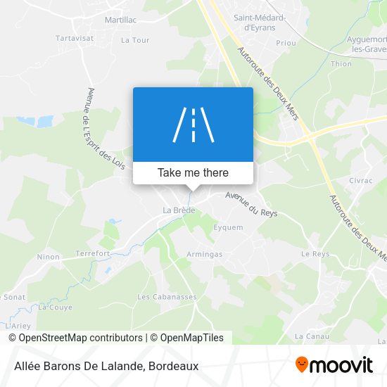 Allée Barons De Lalande map