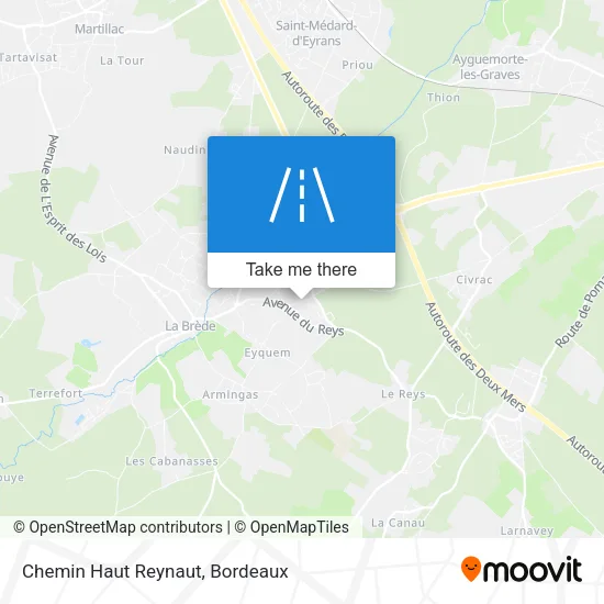 Chemin Haut Reynaut map