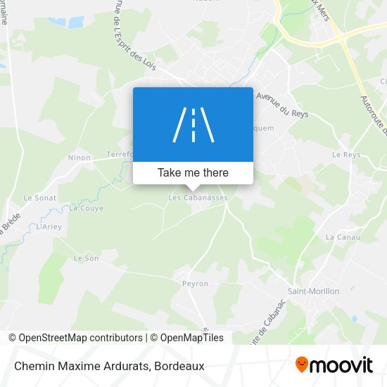 Chemin Maxime Ardurats map