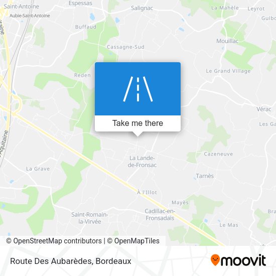 Route Des Aubarèdes map