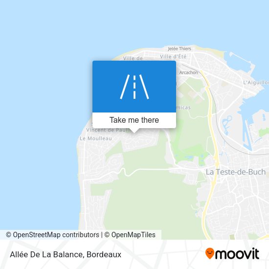 Allée De La Balance map