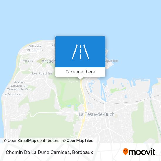 Chemin De La Dune Camicas map