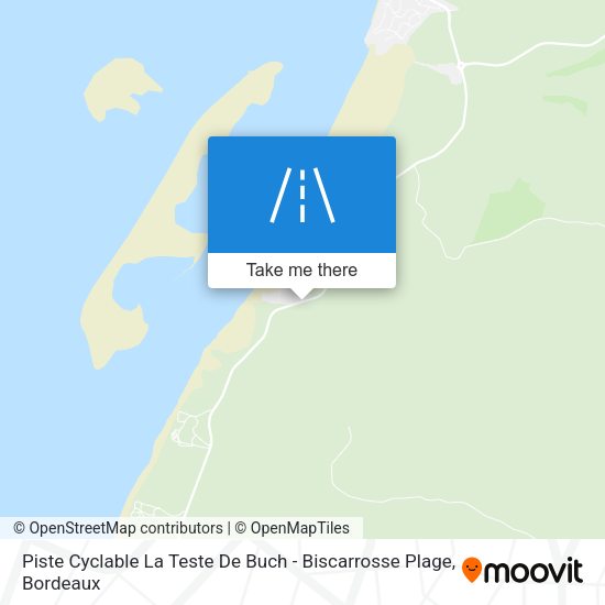 Piste Cyclable La Teste De Buch - Biscarrosse Plage map