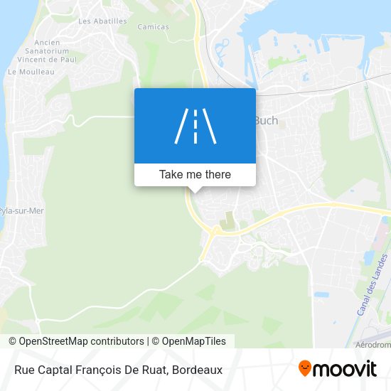 Rue Captal François De Ruat map