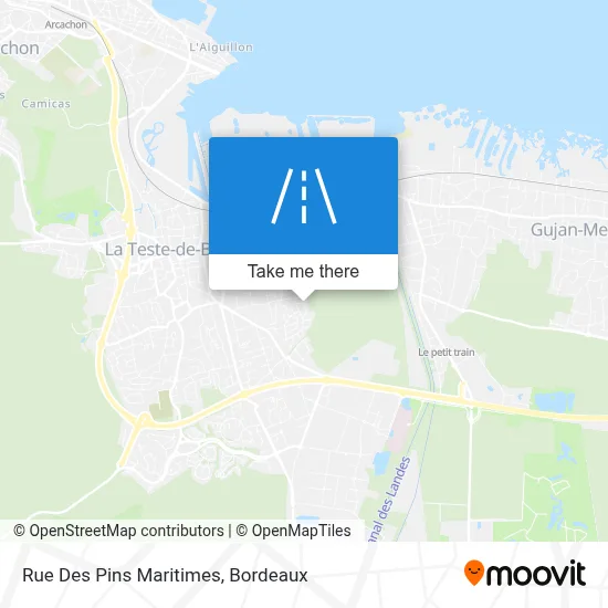 Rue Des Pins Maritimes map