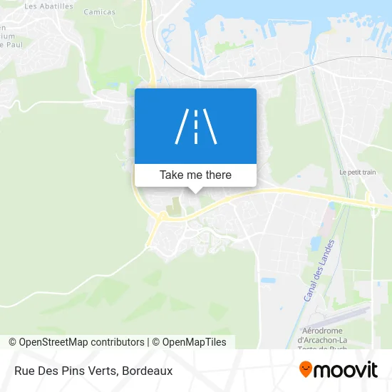 Rue Des Pins Verts map