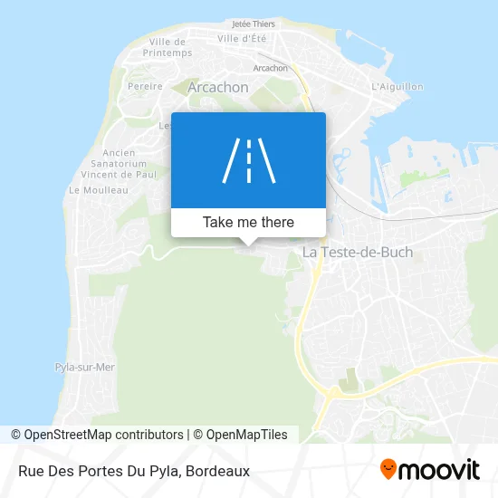 Rue Des Portes Du Pyla map