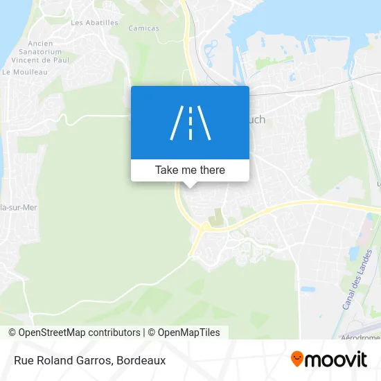 Rue Roland Garros map