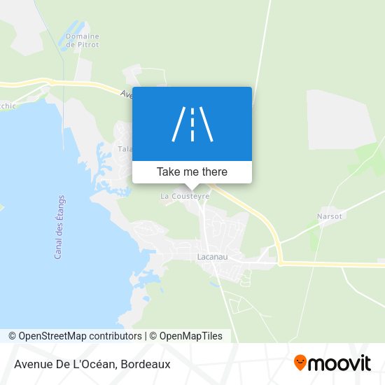 Avenue De L'Océan map