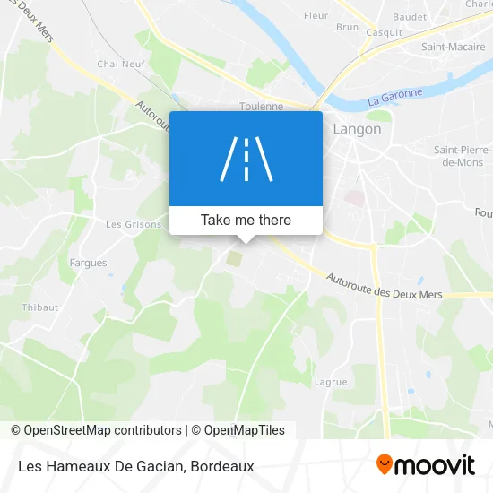 Les Hameaux De Gacian map