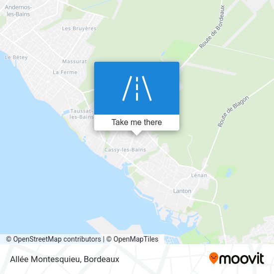 Allée Montesquieu map