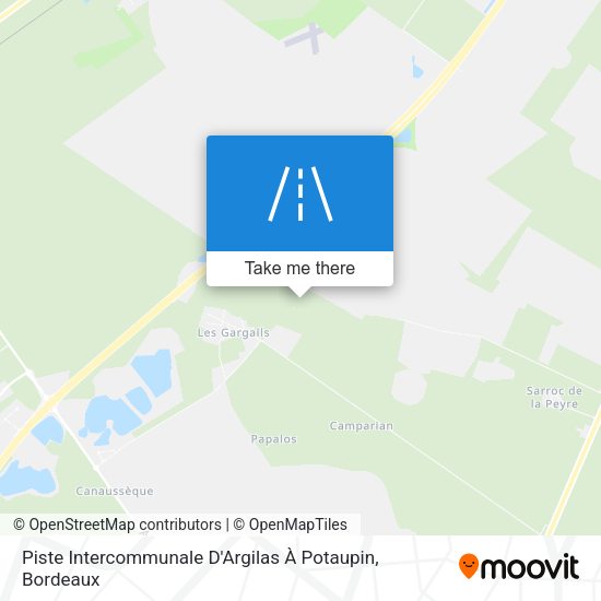 Piste Intercommunale D'Argilas À Potaupin map