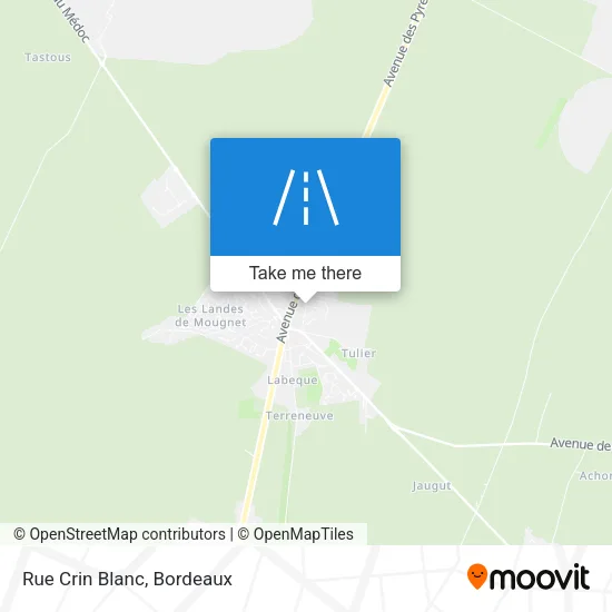 Rue Crin Blanc map