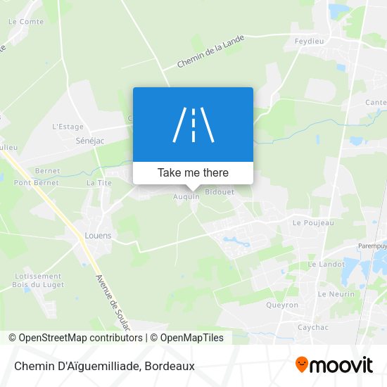 Chemin D'Aïguemilliade map