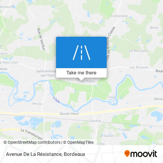 Avenue De La Résistance map