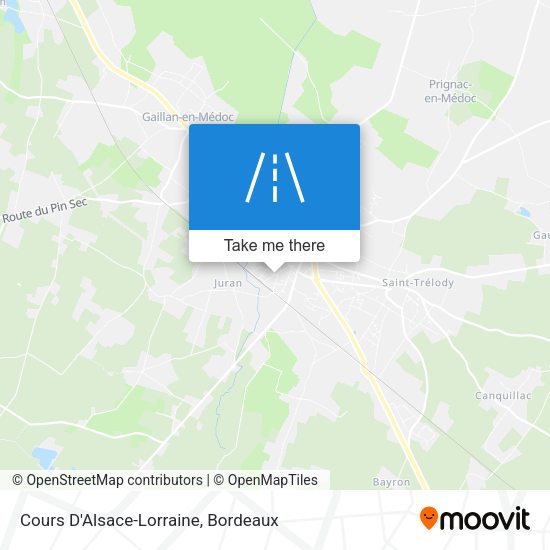 Cours D'Alsace-Lorraine map