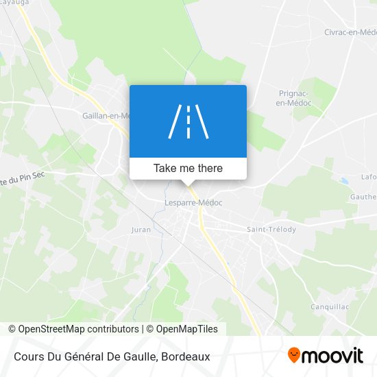 Cours Du Général De Gaulle map