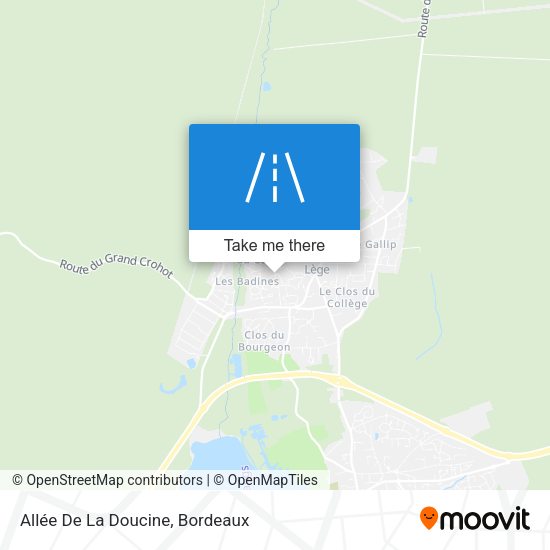 Allée De La Doucine map