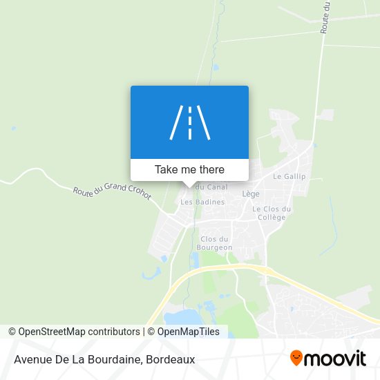 Avenue De La Bourdaine map