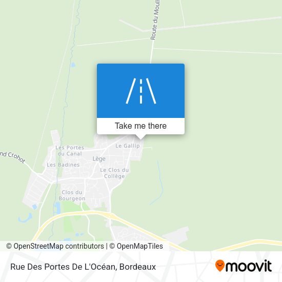 Rue Des Portes De L'Océan map