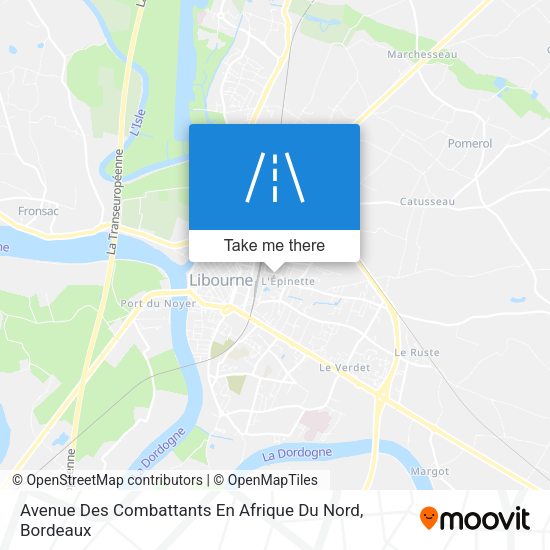 Avenue Des Combattants En Afrique Du Nord map