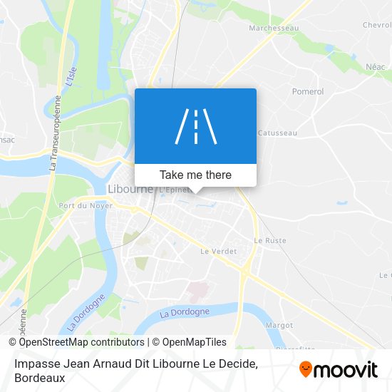 Impasse Jean Arnaud Dit Libourne Le Decide map