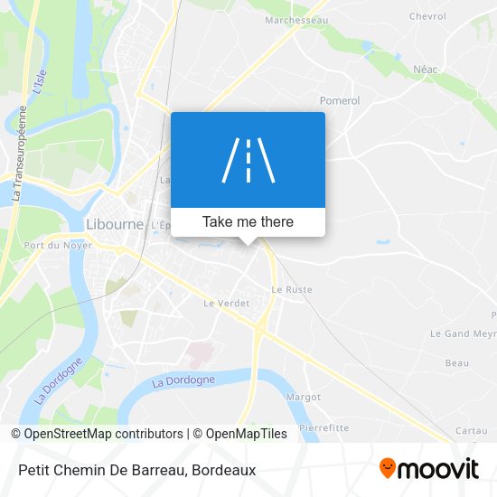 Petit Chemin De Barreau map