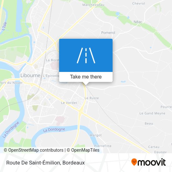 Route De Saint-Émilion map