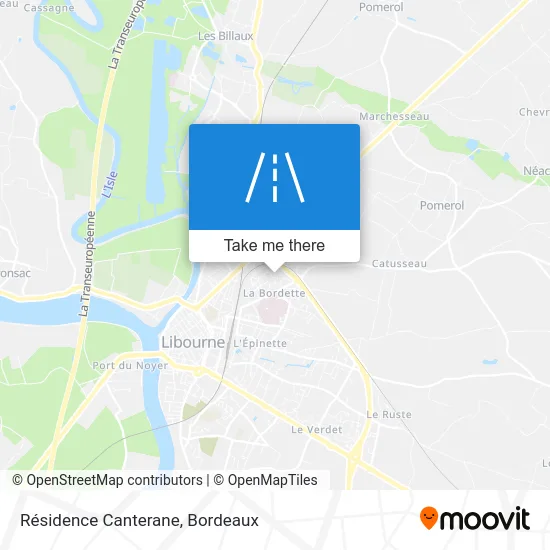 Résidence Canterane map
