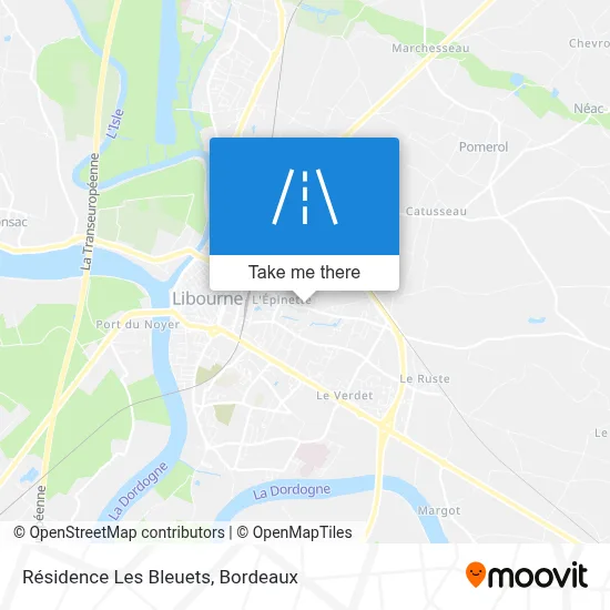 Résidence Les Bleuets map