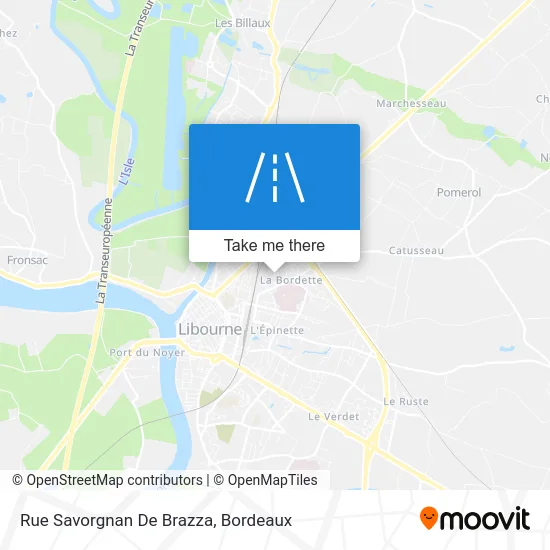 Rue Savorgnan De Brazza map