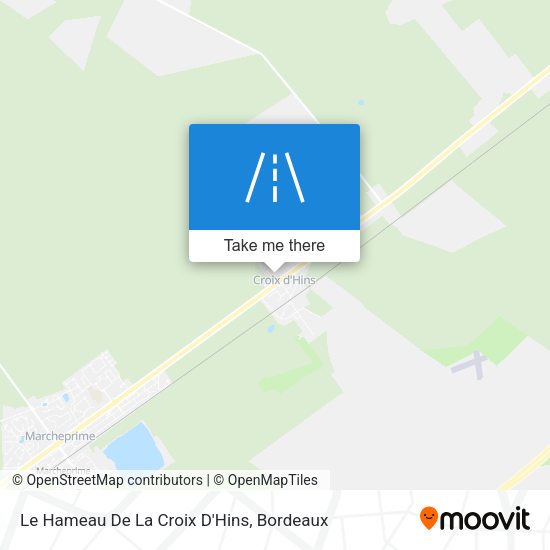 Le Hameau De La Croix D'Hins map
