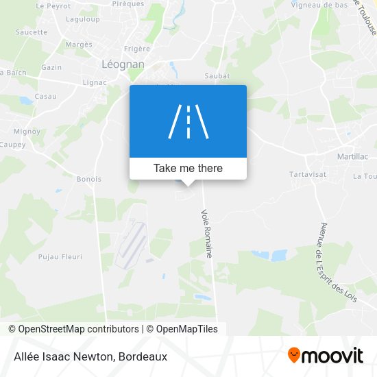 Allée Isaac Newton map