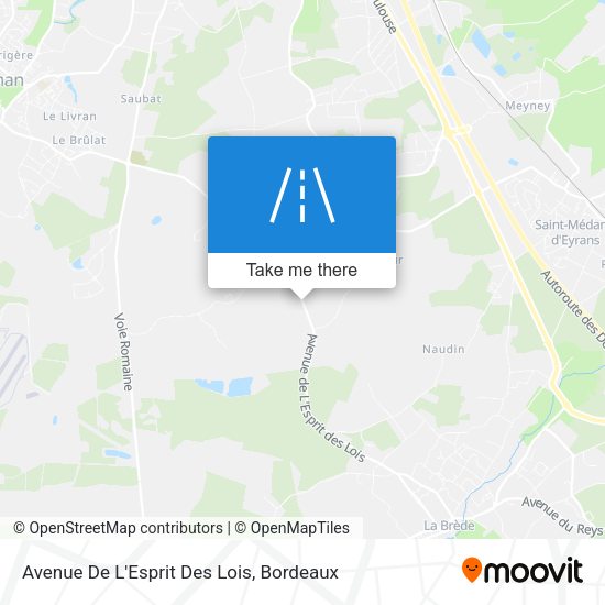 Avenue De L'Esprit Des Lois map